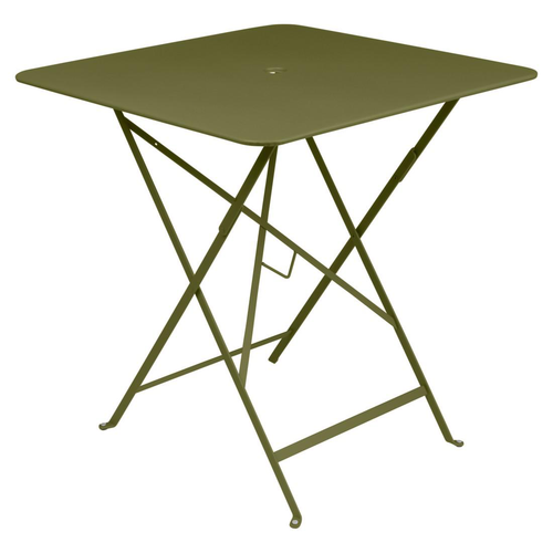 Visuel 1 du produit Table pliante Bistro coloris vert en acier Fermob - 37 x 57 x 74 cm