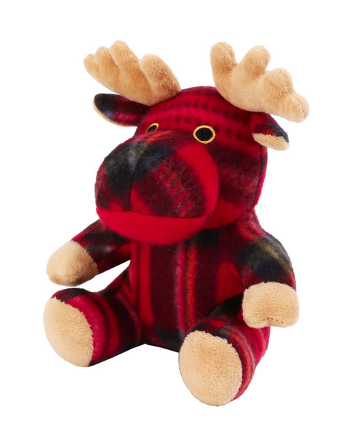 Visuel 1 du produit Peluche de Noël pour chien cerf avec sifflet coloris rouge Wouapy - Grand modèle