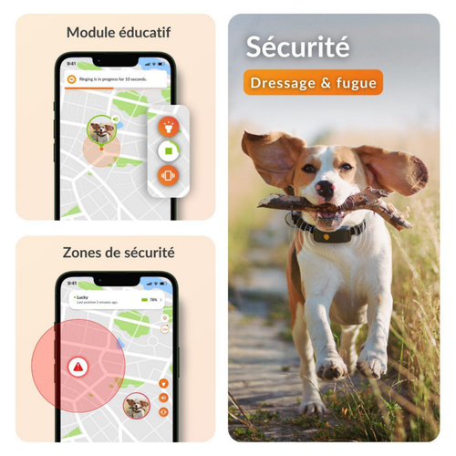 Visuel 5 du produit Collier GPS pour chien coloris noir Weenect XT