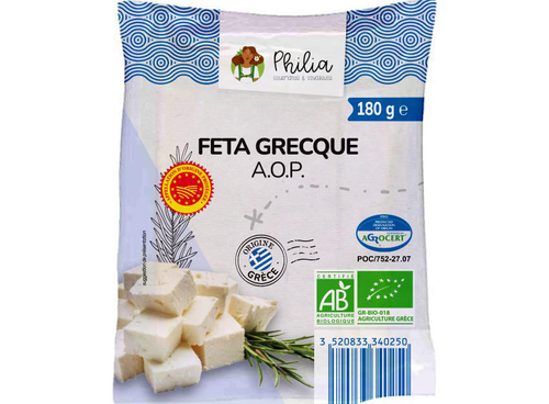 Visuel 1 du produit Feta grecque AOP bio Philia – 180 g