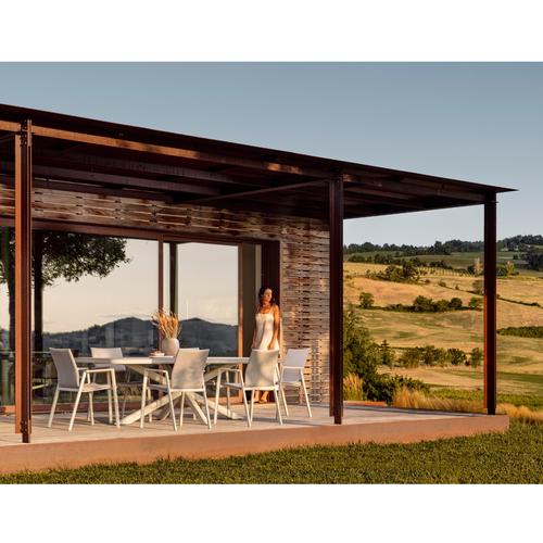 Visuel 2 du produit Table Isacco alu/pierre nat.