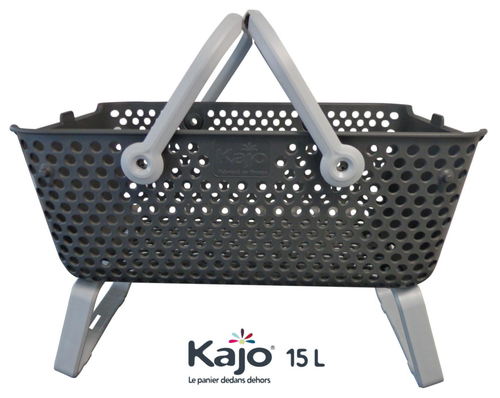 Visuel 1 du produit Panier Kajo gris souris - 15 L