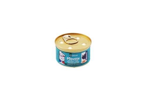 Visuel 1 du produit Pâtée pour chat adulte mousse de volaille et foie Bubimex Gustav - 85 g