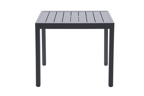 Visuel 1 du produit Table de jardin Zinnia 4 à 6 places coloris gris anthracite en aluminium - 88,5 à 167,5 x 90 x 75 cm