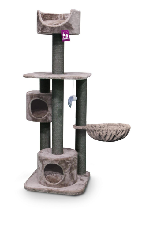 Visuel 1 du produit Arbre à chat coloris marron Petrebels Maxima 175 – 60 x 60 x 175 cm