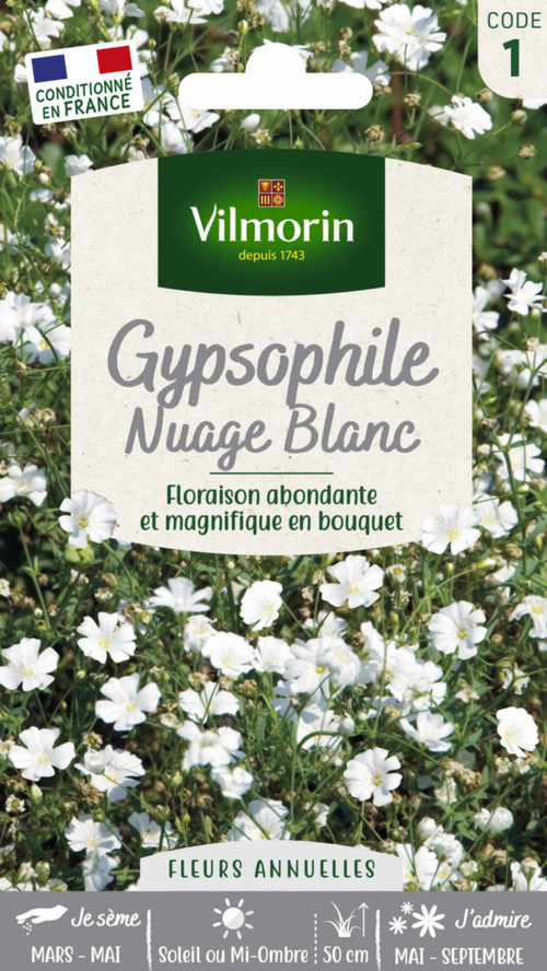 Visuel 1 du produit Graines de Gypsophile Nuage blanc Vilmorin - graines à semer