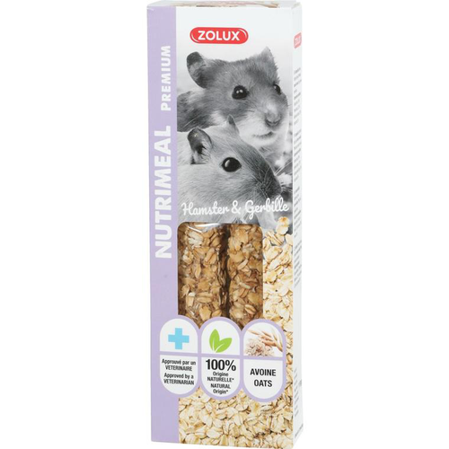 Visuel 1 du produit Sticks à l’avoine pour hamster et gerbilles Zolux Nutrimeal - 110 g