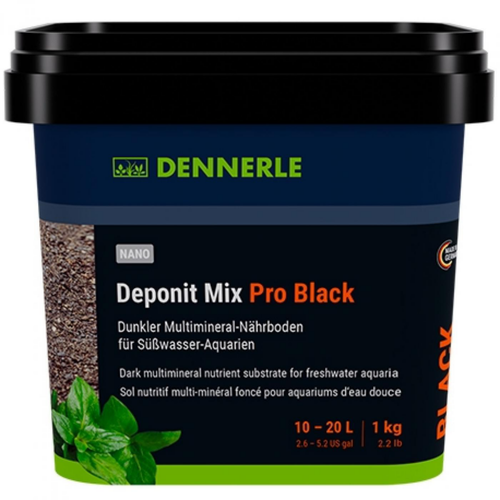 Visuel 1 du produit Substrat noir enrichi Nano Deponit Mix Pro, DENNERLE - 1 kg