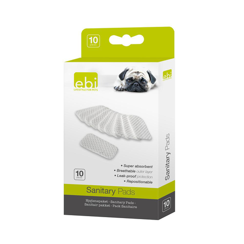 Visuel 2 du produit Protège-slip pour culotte hygiénique du chien coloris blanc D&D Home - x 10 Taille unique