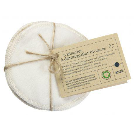 Visuel 1 du produit Disques lavables en cellulose et coton Anaé - lot de 5