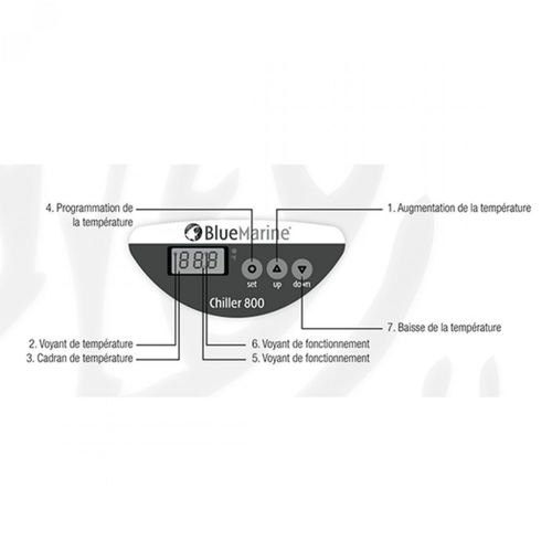 Visuel 3 du produit Groupe froid Chiller 800 pour aquarium 300 à 600L - BLUEMARINE