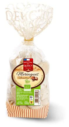 Visuel 1 du produit Meringues noisettes bio Biscuits les Saules - 100 g