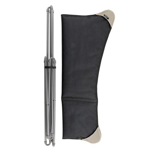 Visuel 2 du produit Fauteuil pliable en tube acier et toile Moka Lafuma Pop up XL BeComfort - 91 x 83 x 87 cm