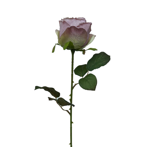 Visuel 1 du produit Tige de rose pourpre en papier Naturalys - 44 cm