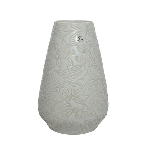 Visuel 1 du produit Vase coloris blanc en faïence - Ø 18 cm