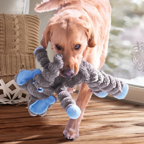 Visuel 2 du produit Peluche pour chien éléphant Kong coloris gris - 36 x 9 x 49,5 cm