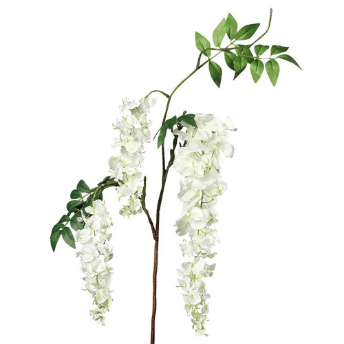 Visuel 1 du produit Branche de glycine artificielle crème - 100 cm