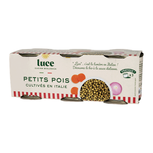 Visuel 4 du produit Petit pois bio Luce - 3 x 200 g