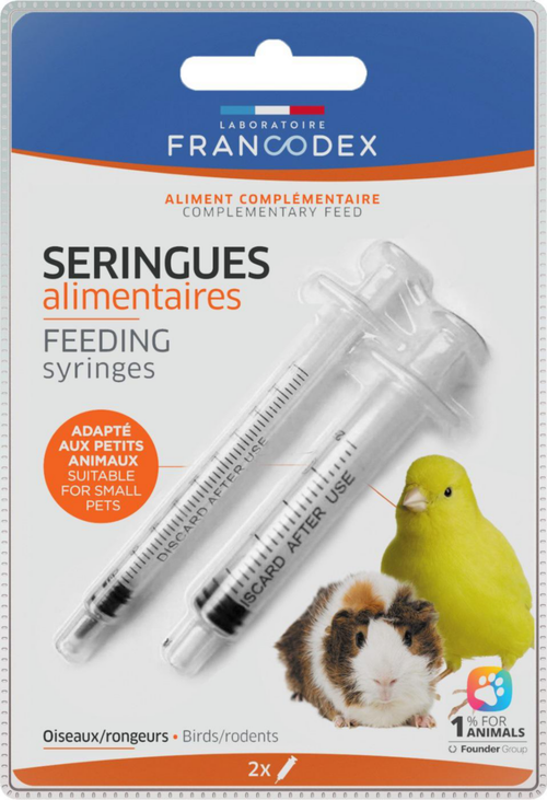 Visuel 1 du produit Seringue alimentaire pour rongeurs et oiseaux Francodex - x 2