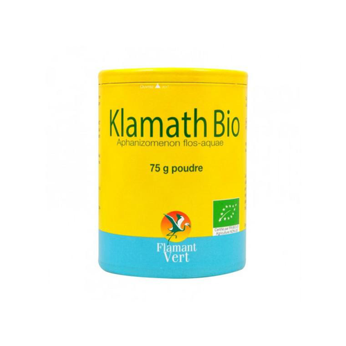 Visuel 1 du produit Boite d’algue bleue bio en poudre du lac Klamath Flamant vert - 75 g