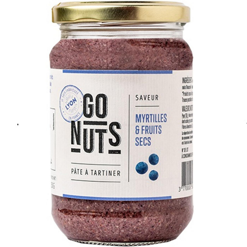 Visuel 1 du produit Pâte à tartiner myrtilles et fruits secs Go nuts - 270 g