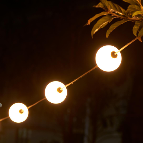 Visuel 2 du produit Guirlande Bolly avec 10 LED coloris blanc chaud - 6 m