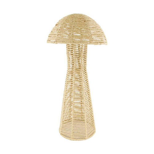 Visuel 1 du produit Champignon coloris beige corde en papier - 28 cm