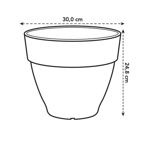 Visuel 9 du produit Pot Vibia Campana rond Elho - Ø 30 x 25,8 cm