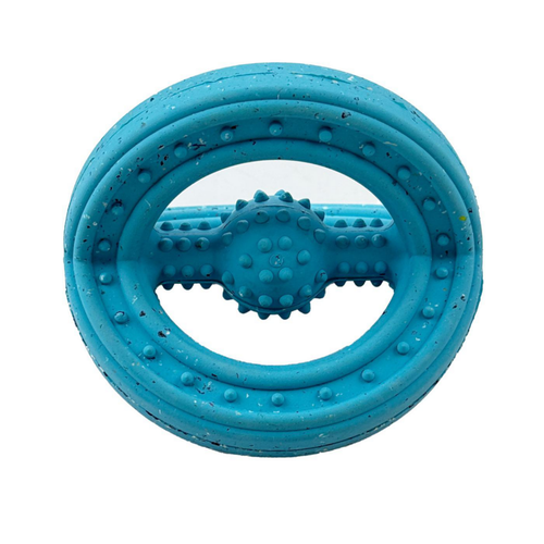 Visuel 1 du produit Jouet pour chien en caoutchouc naturel et Nike Grind coloris bleu sphère à mâcher Max Fusion - Taille L