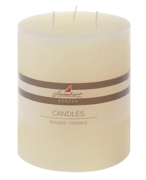Visuel 1 du produit Bougie cylindrique à 3 mèches champagne Rustique - Ø 12 x H 14 cm