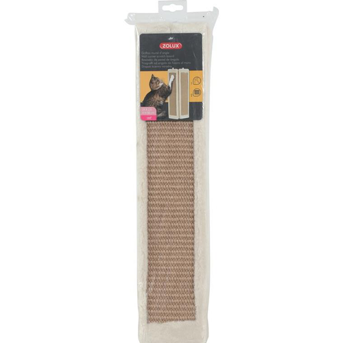 Visuel 1 du produit Griffoir mural d’angle à fixer beige contreplaqué chanvre - 24 x 2,5 x 56 cm