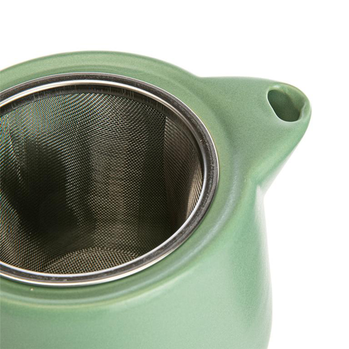 Visuel 2 du produit Théière avec filtre en grès vert amande Uno - 0,9 L