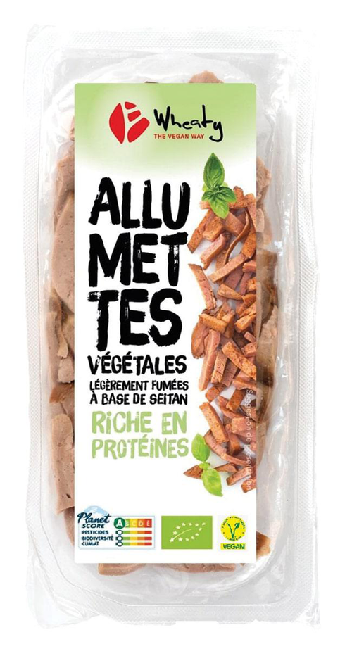 Visuel 1 du produit Allumettes végétales légèrement fumées bio Wheaty – 100 g