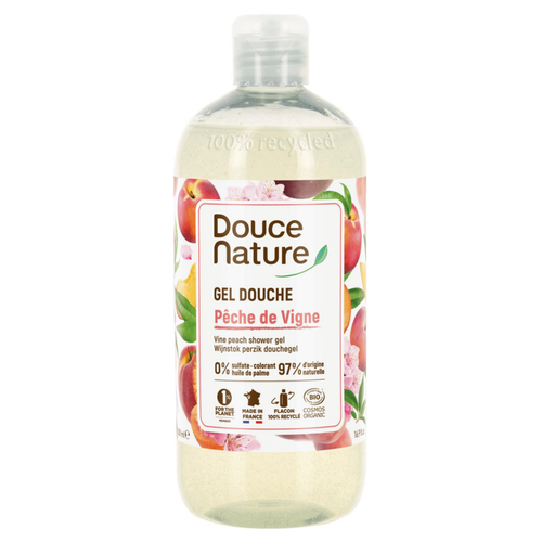 Visuel 1 du produit Gel douche bio Douce Nature pêche de vigne - 500 ml