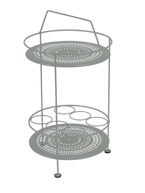 Visuel 1 du produit Bar portatif Montmartre coloris gris en acier Fermob - Ø 40 x 40 cm