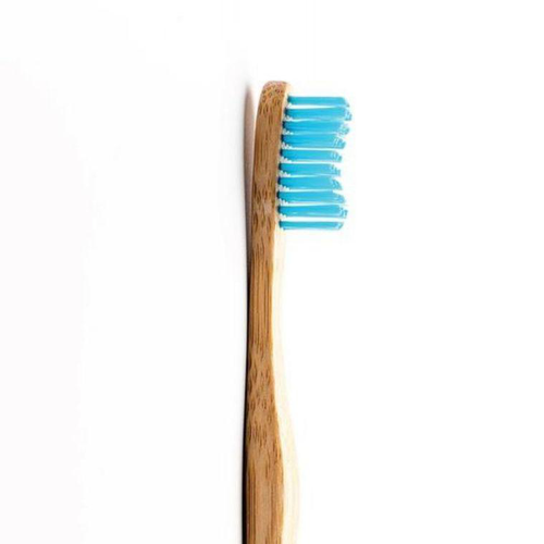 Visuel 2 du produit Brosse Ã  dents pour adulte en bambou souple coloris bleu