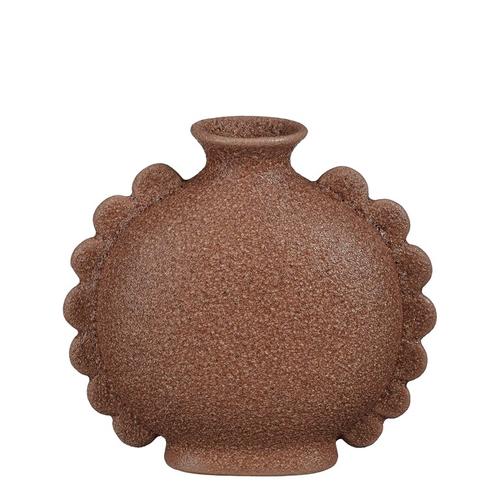 Visuel 1 du produit Vase en céramique marron Terra Munda - 21,5 x 9,5 x 20,5 cm