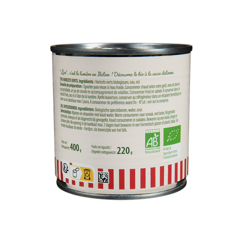 Visuel 3 du produit Haricots verts extra fins bio Luce - 400 g