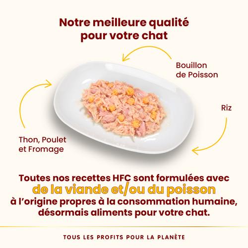 Visuel 3 du produit Pâtée pour chat HFC Natural au thon, poulet et fromage Almo Nature - 70 g