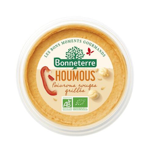 Visuel 1 du produit Houmous aux poivrons rouges grillés bio Bonneterre - 170 g