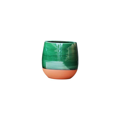 Visuel 3 du produit Pot en terre émaillée vert Jade Les Poteries d’Albi Saintrop - Ø 23 x H 26 cm