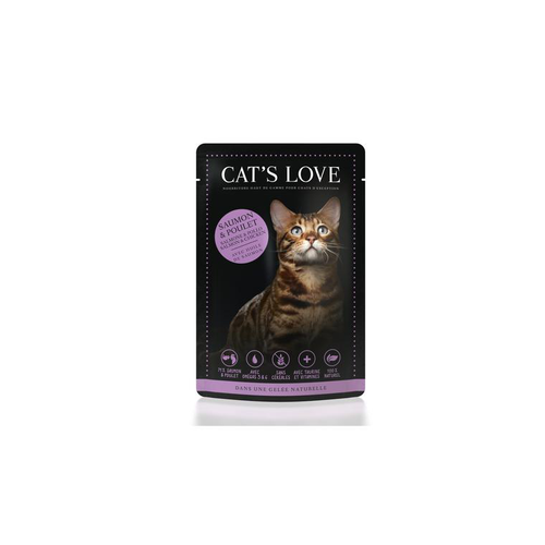 Visuel 1 du produit Sachet repas MIX saumon poulet pour chat - 85 gr