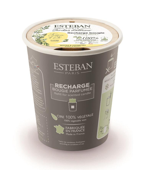 Visuel 1 du produit Recharge pour bougie parfumé Esteban senteur Jasmin d’été - 180 g