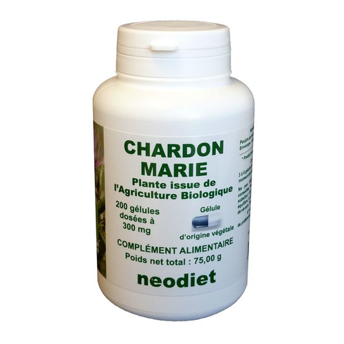 Visuel 1 du produit Gélules de chardon marie bio en boite de 200 unités