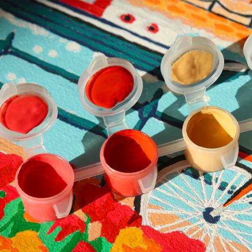 Visuel 2 du produit Peinture au numéro Amsterdam Petit Pinceau by La Petite Épicerie - 25,5 x 3,5 x 33 cm