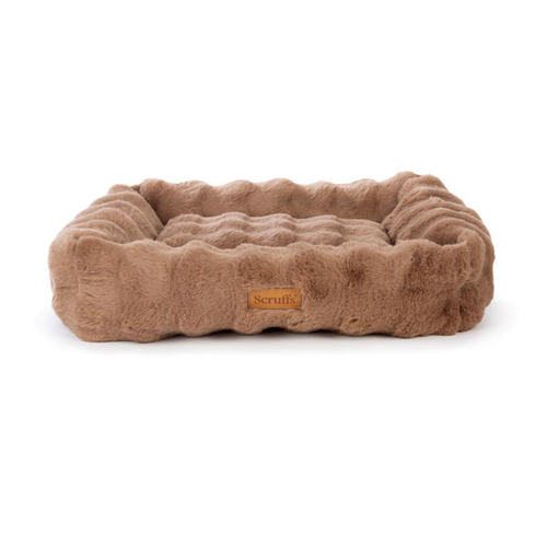 Visuel 1 du produit Corbeille pour chien Alpine coloris marron en tissu Scruffs Taille L - 75 x 60 cm