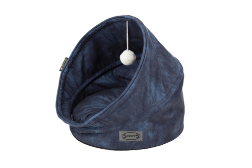 Visuel 3 du produit Grotte pour chat bleu Kensington Scruffs – Taille 44 x 44 x 48 cm