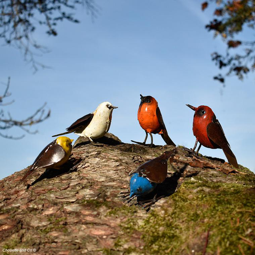 Visuel 1 du produit Oiseau métal peint main