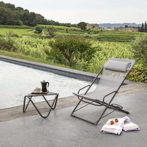 Visuel 4 du produit Transat transaswing Lafuma coloris marron en acier - 60 x 83 x 91 cm