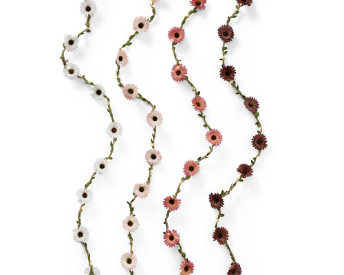 Visuel 2 du produit Guirlande déco à fleurs avec micro-LED fixe - 150 cm